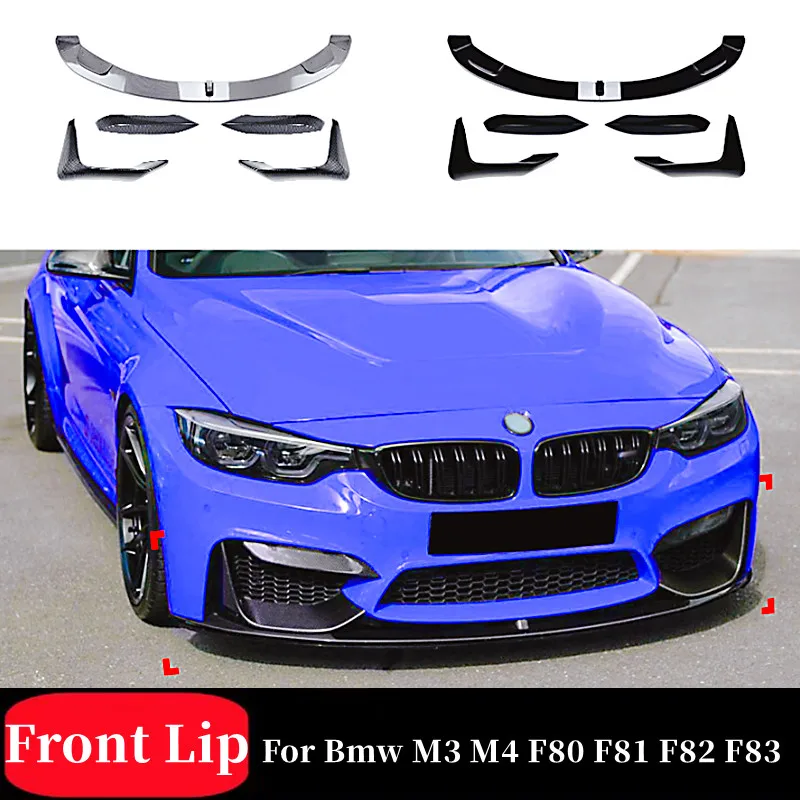 For BMW 3 series 4 series M3 M4 F80 F81 F82 F83 Car Front Bumper Lip Chin Spoiler Upgrade Exterior Bodykit Car Parts Accessories
For BMW 3 series 4 series M3 M4 F80 F81 F82 F83 Car Front Bumper Lip Chin Spoiler Upgrade Exterior Bodykit Car Parts Accessories