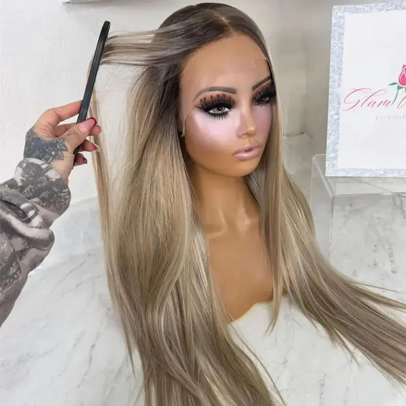 Длинный прямой парик омбре платинового блонда с HD-кружевной передней частью 13*4, с мелированием, мягкий прямой парик, 150% плотность, из смешанных человеческих волос
Длинный прямой парик омбре платинового блонда с HD-кружевной передней частью 13*4, с мелированием, мягкий прямой парик, 150% плотность, из смешанных человеческих волос