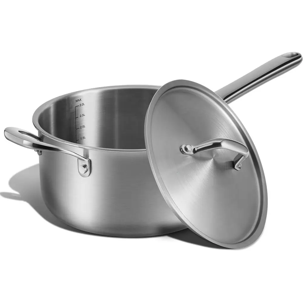5 QT Sauan with Lid,3-Ply StainlSteel Stockpot,Proional Grade Cookware,Induction Compatible
5 QT Sauan with Lid,3-Ply StainlSteel Stockpot,Proional Grade Cookware,Induction Compatible