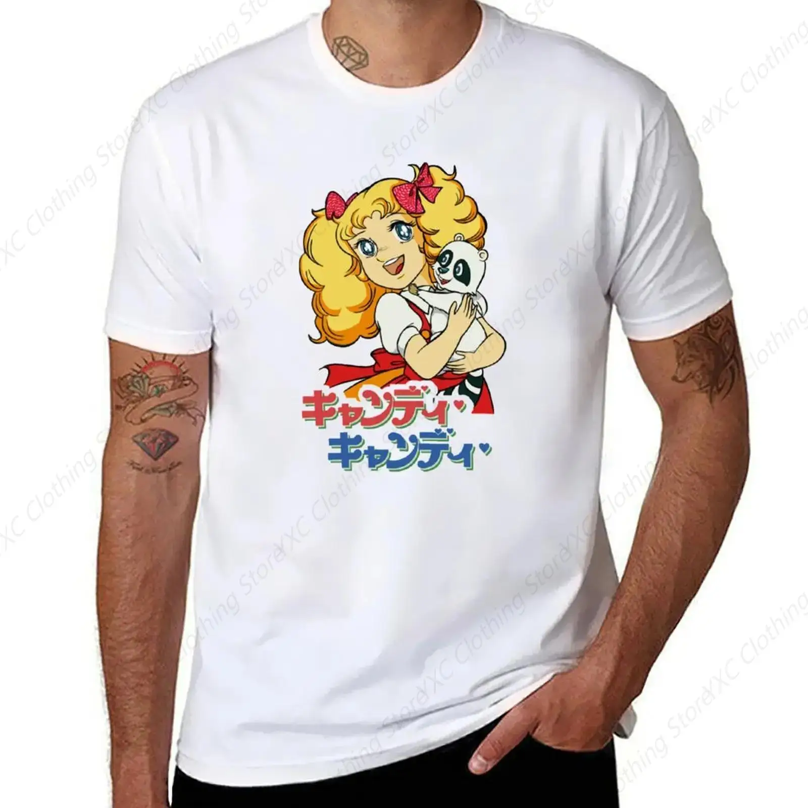 Candy Candy men's T-shirt- Short Sleeve Crew Neck Soft Fitted Tees S - 6XL Fresh Classic Basic Tshirts
Candy Candy men's T-shirt- Short Sleeve Crew Neck Soft Fitted Tees S - 6XL Fresh Classic Basic Tshirts