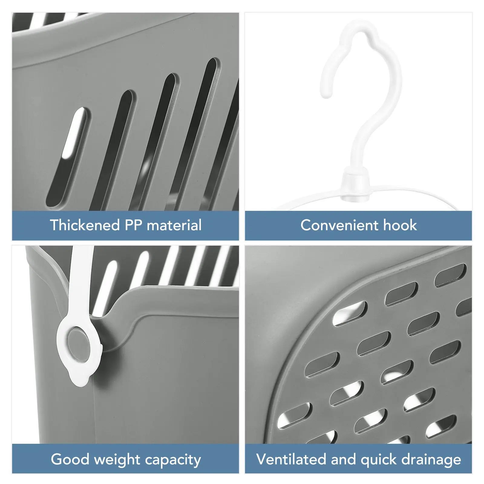 2Pcs Kitchen Storage Hanging Basket Hook Waterproof Rustproof Wall Plastic Storage Basket Mounted Bathroom ganizer
2Pcs Kitchen Storage Hanging Basket Hook Waterproof Rustproof Wall Plastic Storage Basket Mounted Bathroom ganizer