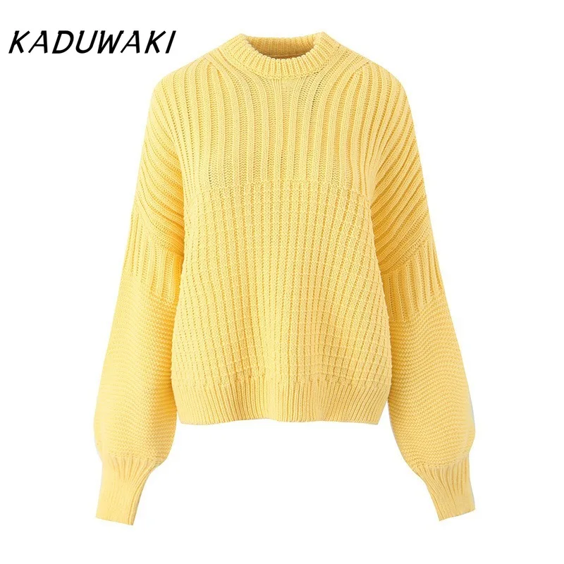 KADUWAKI American Autumn Winter Fashion Solid Round Neck Patchwork Texture Thick Sweater High Waist High Stretch Shorts Ins Set
KADUWAKI American Autumn Winter Fashion Solid Round Neck Patchwork Texture Thick Sweater High Waist High Stretch Shorts Ins Set