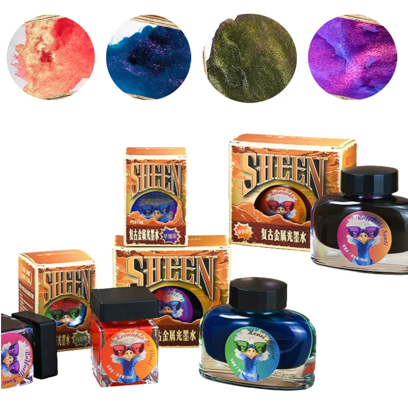 15ml/30ml Color Ink Sheen Pigment Type Waterproof Sun-resistant Not Faded for Dipping Pens Painting Handwriting Practice
15ml/30ml Color Ink Sheen Pigment Type Waterproof Sun-resistant Not Faded for Dipping Pens Painting Handwriting Practice