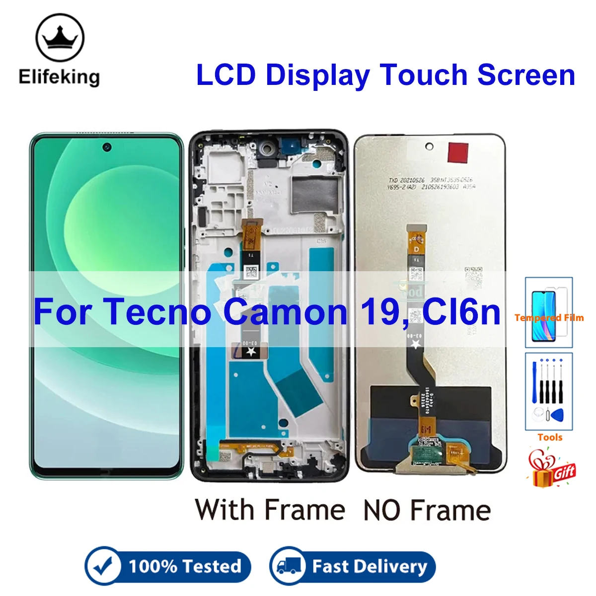 Для Tecno Camon 19 ЖК-дисплей сенсорный экран дигитайзер для Tecno CI6n мобильный телефон запасные части
Для Tecno Camon 19 ЖК-дисплей сенсорный экран дигитайзер для Tecno CI6n мобильный телефон запасные части