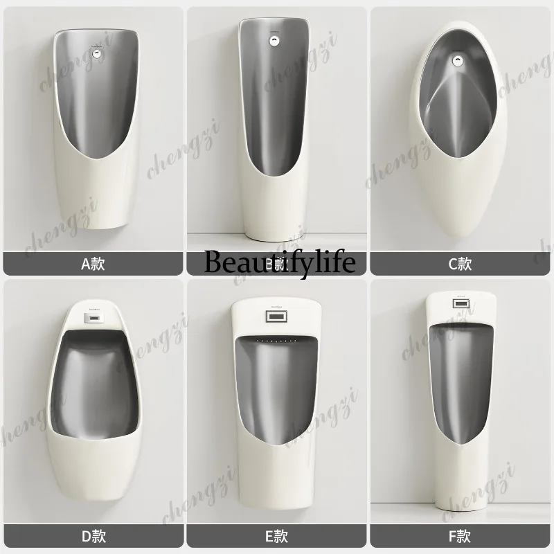 Wall-mounted urinal gray men's wall-mounted ceramic urinal floor-to-ceiling induction urinal
Wall-mounted urinal gray men's wall-mounted ceramic urinal floor-to-ceiling induction urinal