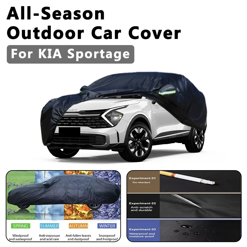 Outdoor Car Cover Waterproof Dustproof UV Sun Protection, Full Car Protector Exterior Accessories For KIA Sportage JE SL QL NQ5
Outdoor Car Cover Waterproof Dustproof UV Sun Protection, Full Car Protector Exterior Accessories For KIA Sportage JE SL QL NQ5