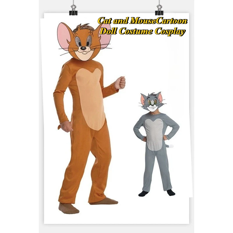 Cat Mouse TOM Cartoon Doll Costume Cosplay Anime Stage Performance Costume Game Anime Role-playing Jumpsuit Mask Set
Cat Mouse TOM Cartoon Doll Costume Cosplay Anime Stage Performance Costume Game Anime Role-playing Jumpsuit Mask Set
