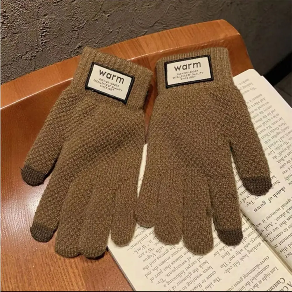 New Warm Winter Knitted Gloves Windproof Touch Screen Gloves Solid Color Thickened Cycling Gloves Women
New Warm Winter Knitted Gloves Windproof Touch Screen Gloves Solid Color Thickened Cycling Gloves Women