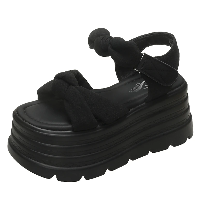 8CM High Platform Sandals Women New Summer Breathable High Heels Ladies Butterfly-knot Sneakers Wedges Chunky Slippers Sandalias
8CM High Platform Sandals Women New Summer Breathable High Heels Ladies Butterfly-knot Sneakers Wedges Chunky Slippers Sandalias