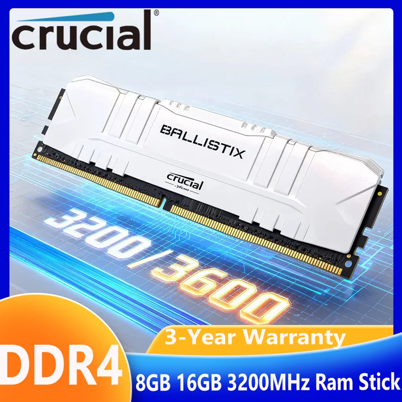 Crucial 8GB 16GB 3200MHz Ram Stick DDR4 Desktop Ballistix Platinum Game XMP 2.0 Support DDR4 RAM Stick 16GB 3200MHz BLACK WHITE
Crucial 8GB 16GB 3200MHz Ram Stick DDR4 Desktop Ballistix Platinum Game XMP 2.0 Support DDR4 RAM Stick 16GB 3200MHz BLACK WHITE