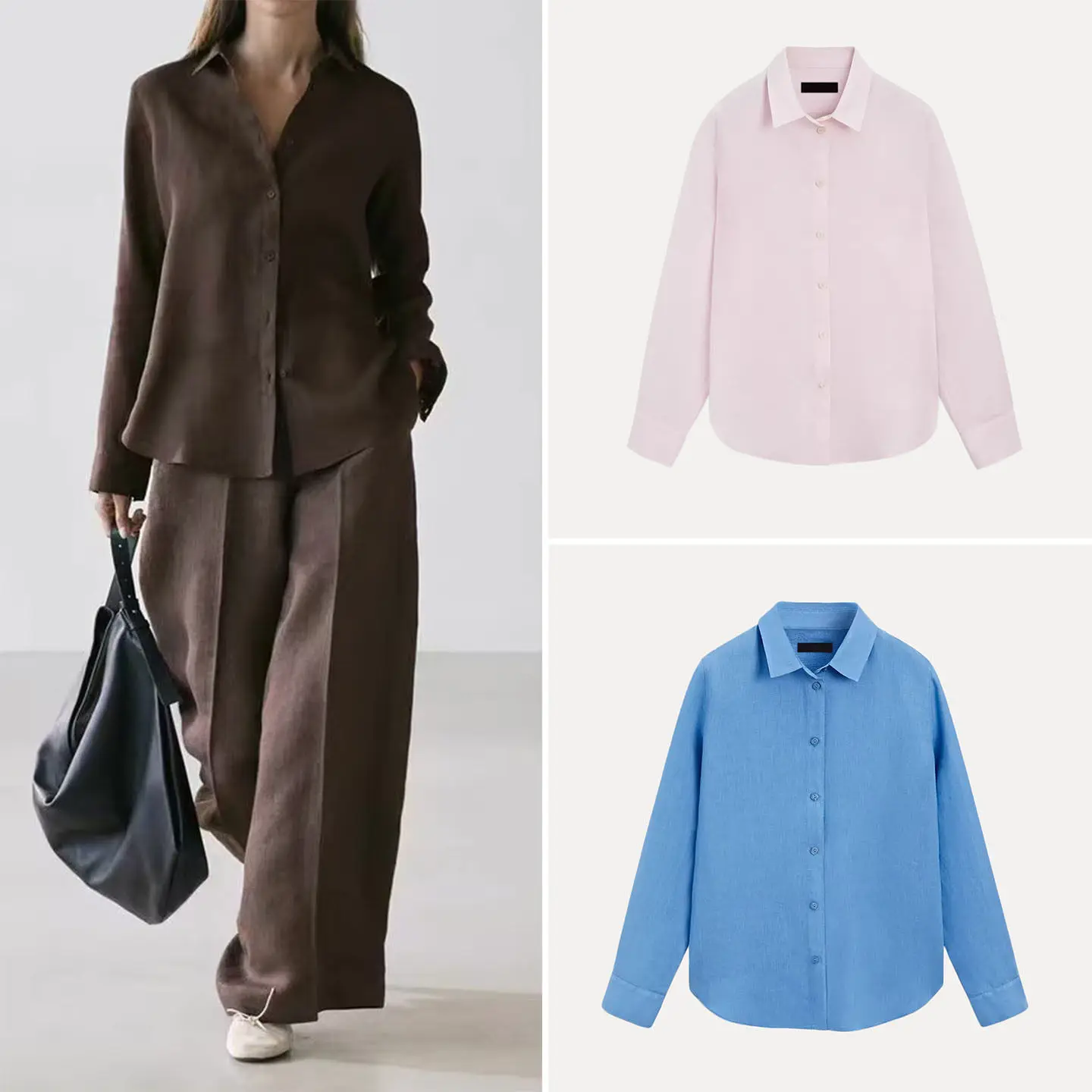 Women's Business Casual Long Sleeve Straight Leg Pure Color Shirt Spring 2026 Commute Versatile Fashion Elegant
Women's Business Casual Long Sleeve Straight Leg Pure Color Shirt Spring 2026 Commute Versatile Fashion Elegant