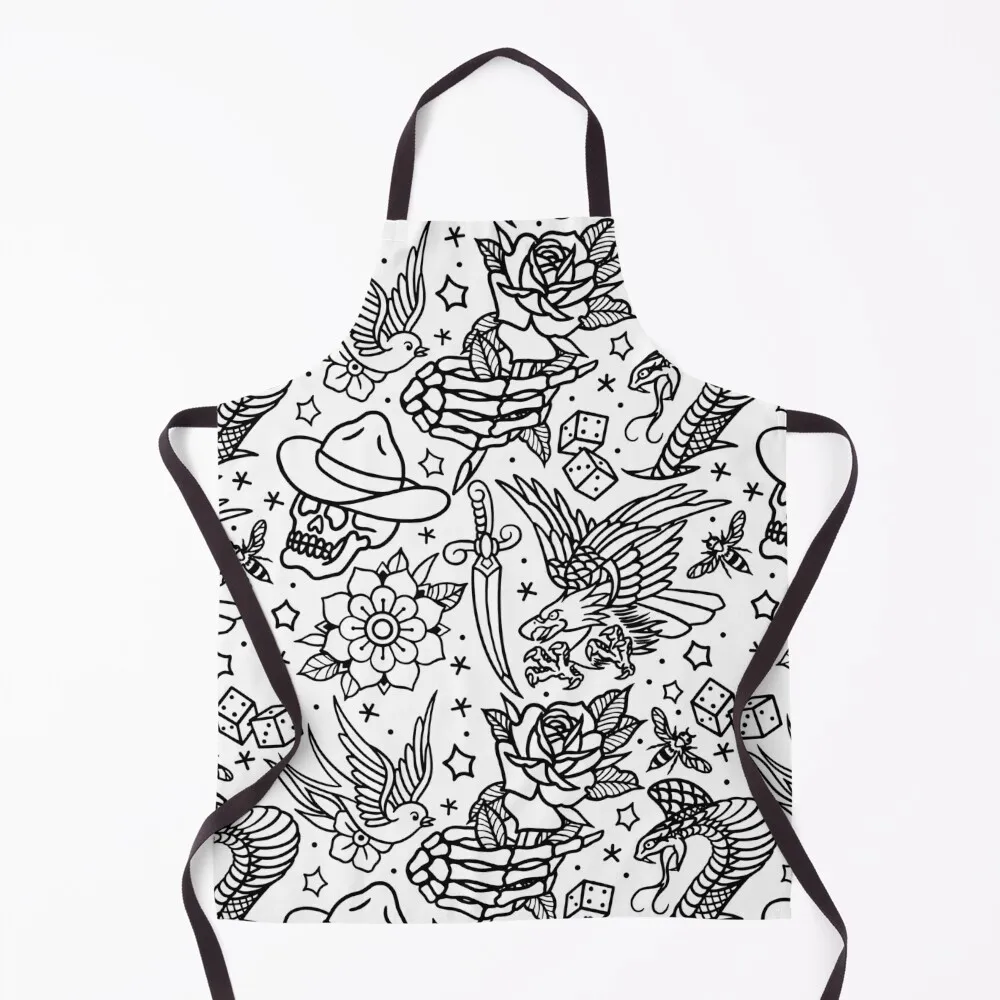 American Traditional Tattoo Flash Print Variant Apron Hairdresser Hairdressing Waterproof Kitchen Woman Apron
American Traditional Tattoo Flash Print Variant Apron Hairdresser Hairdressing Waterproof Kitchen Woman Apron