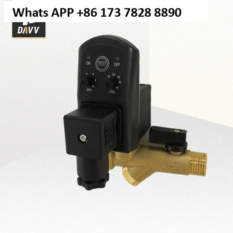 Electronic drain all copper 4 points air compressor air storage tank sewage valve solenoid valve automatic water 220V110V
Electronic drain all copper 4 points air compressor air storage tank sewage valve solenoid valve automatic water 220V110V