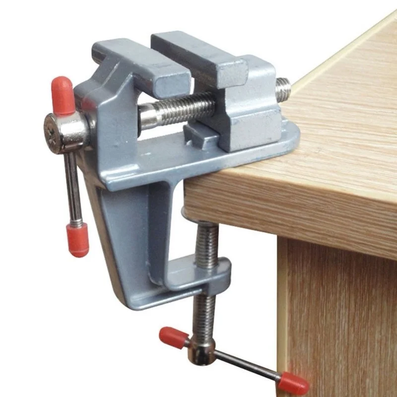 Aluminum Mini Table Clamp Small Bench Vice Jeweler Hobby Clamps DIY Mold Craft Repair Tool Portable Work Bench Screw Vise
Aluminum Mini Table Clamp Small Bench Vice Jeweler Hobby Clamps DIY Mold Craft Repair Tool Portable Work Bench Screw Vise