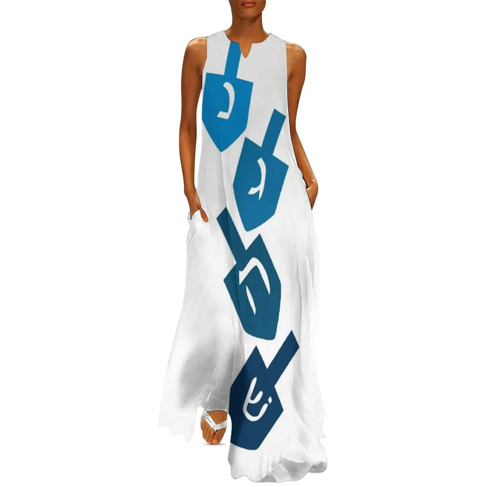 Nes Gadol Haya Sham, dreidel, dreydl, dreydlekh, sevivon Long Dress Women's summer skirt Dresses for wedding party
Nes Gadol Haya Sham, dreidel, dreydl, dreydlekh, sevivon Long Dress Women's summer skirt Dresses for wedding party