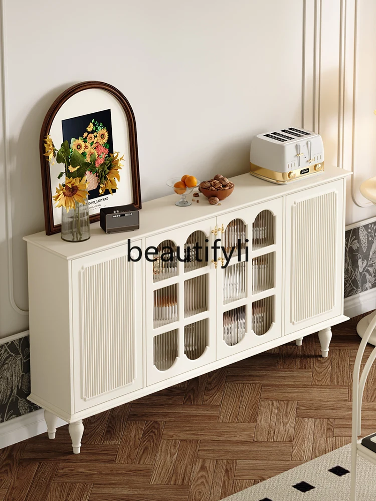 Solid wood dining side cabinet French cream style living room storage cabinet new small apartment locker household
Solid wood dining side cabinet French cream style living room storage cabinet new small apartment locker household