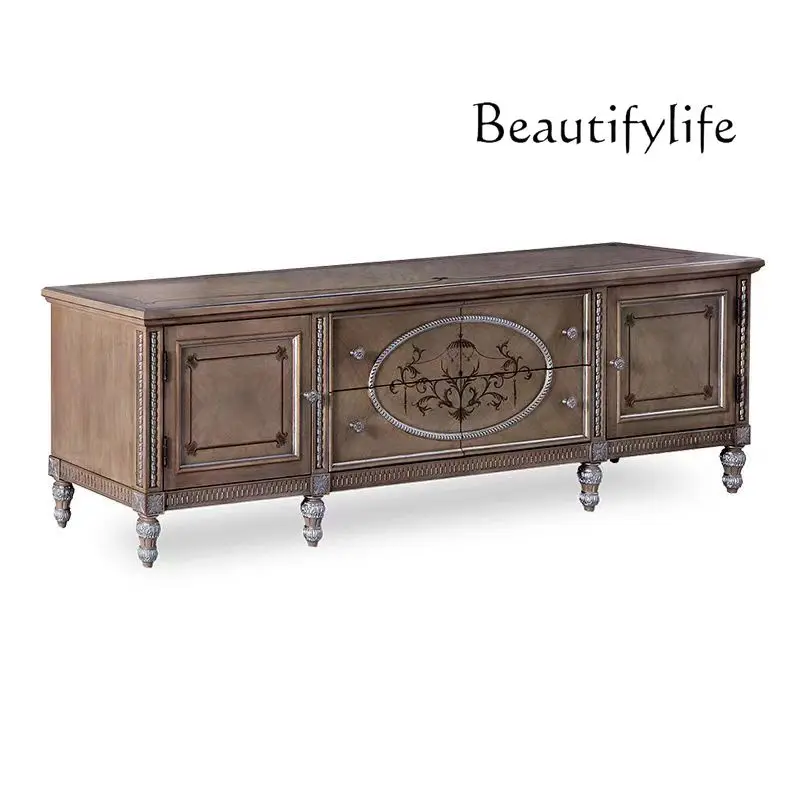 Italian simple living room parquet luxury European TV cabinet light color retro storage cabinet
Italian simple living room parquet luxury European TV cabinet light color retro storage cabinet