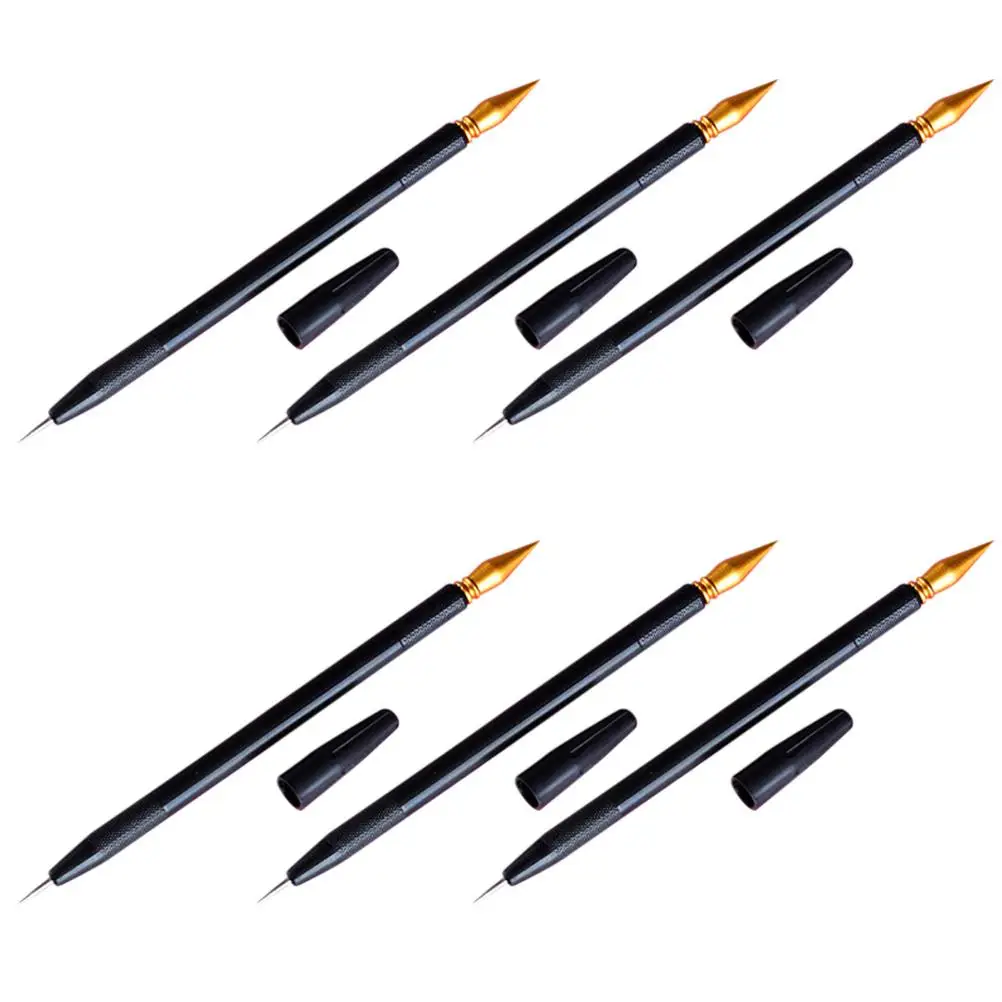 6pcs Scratch Sketch Scratch Pens Gold Head Fine Needle Dual Use Portable Scraping Pens DIY Crafts Painting Tools Sketch
6pcs Scratch Sketch Scratch Pens Gold Head Fine Needle Dual Use Portable Scraping Pens DIY Crafts Painting Tools Sketch