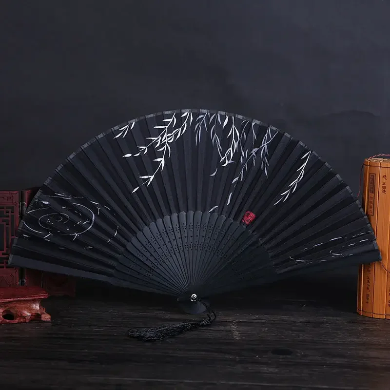Bamboo Folding Fan Silk Chinese Style Fan Hand Women Black Fan Summer Female Dance Home Decoration Party Gift Home Ornament Fan
Bamboo Folding Fan Silk Chinese Style Fan Hand Women Black Fan Summer Female Dance Home Decoration Party Gift Home Ornament Fan