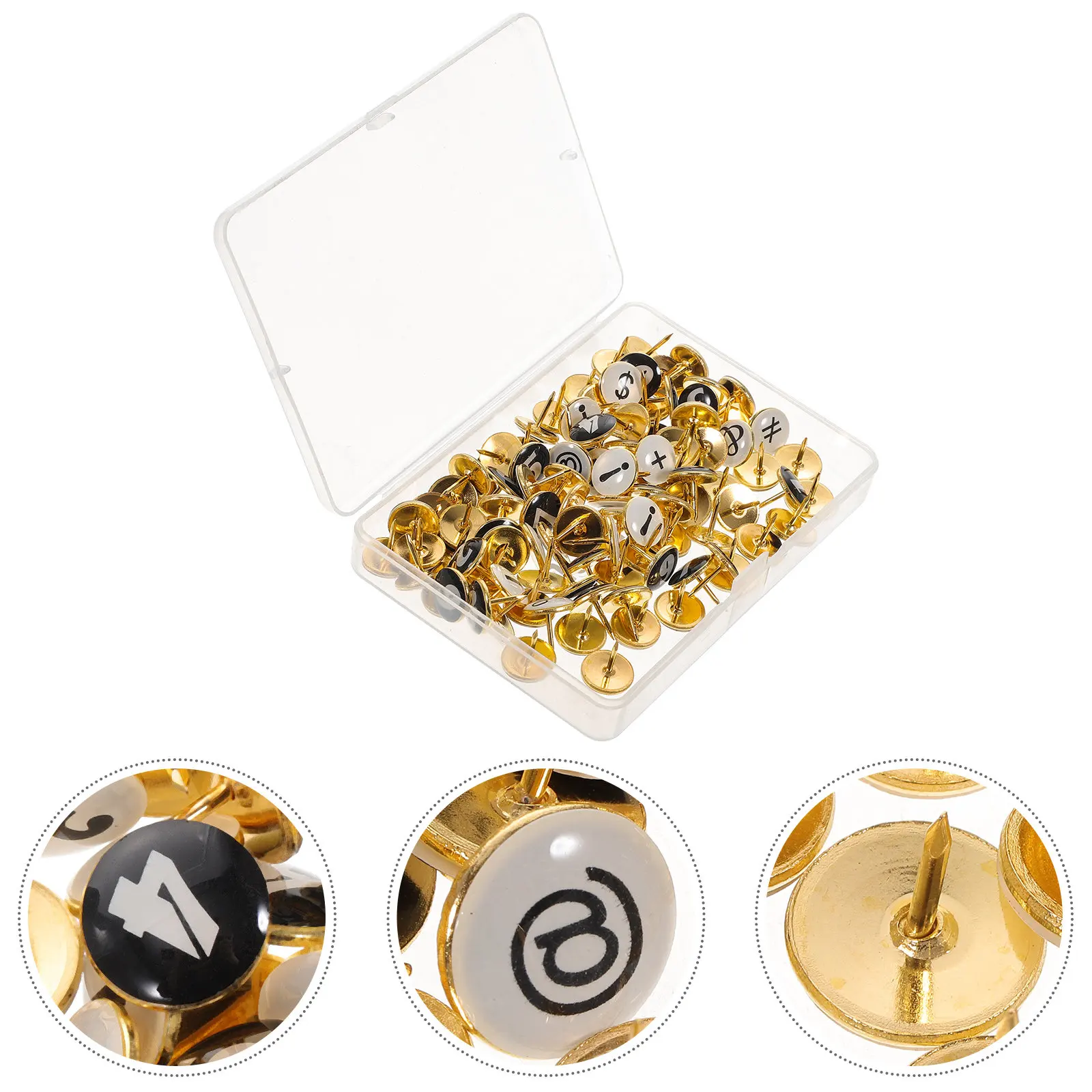 104Pcs Thumbtacks Delicate Small Pushpins Decorative Multi-Function Bulletin Board Office School Pins Map Markers Message Board
104Pcs Thumbtacks Delicate Small Pushpins Decorative Multi-Function Bulletin Board Office School Pins Map Markers Message Board
