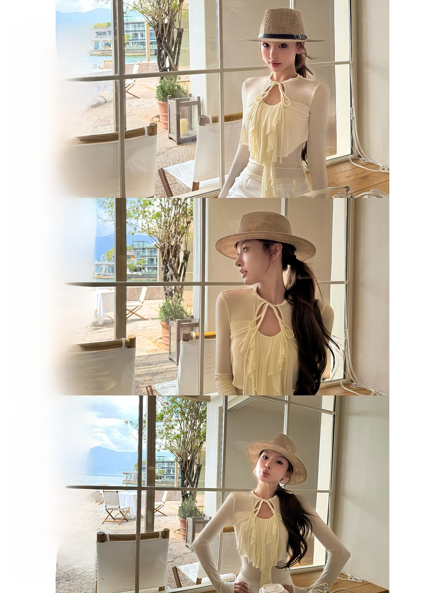 Sweet Bitter Lace Trim Knitted Shirt Women's Waist Cinching Slimming Acetate Blouse Spring 2026 Short Sleeve Knitwear
Sweet Bitter Lace Trim Knitted Shirt Women's Waist Cinching Slimming Acetate Blouse Spring 2026 Short Sleeve Knitwear