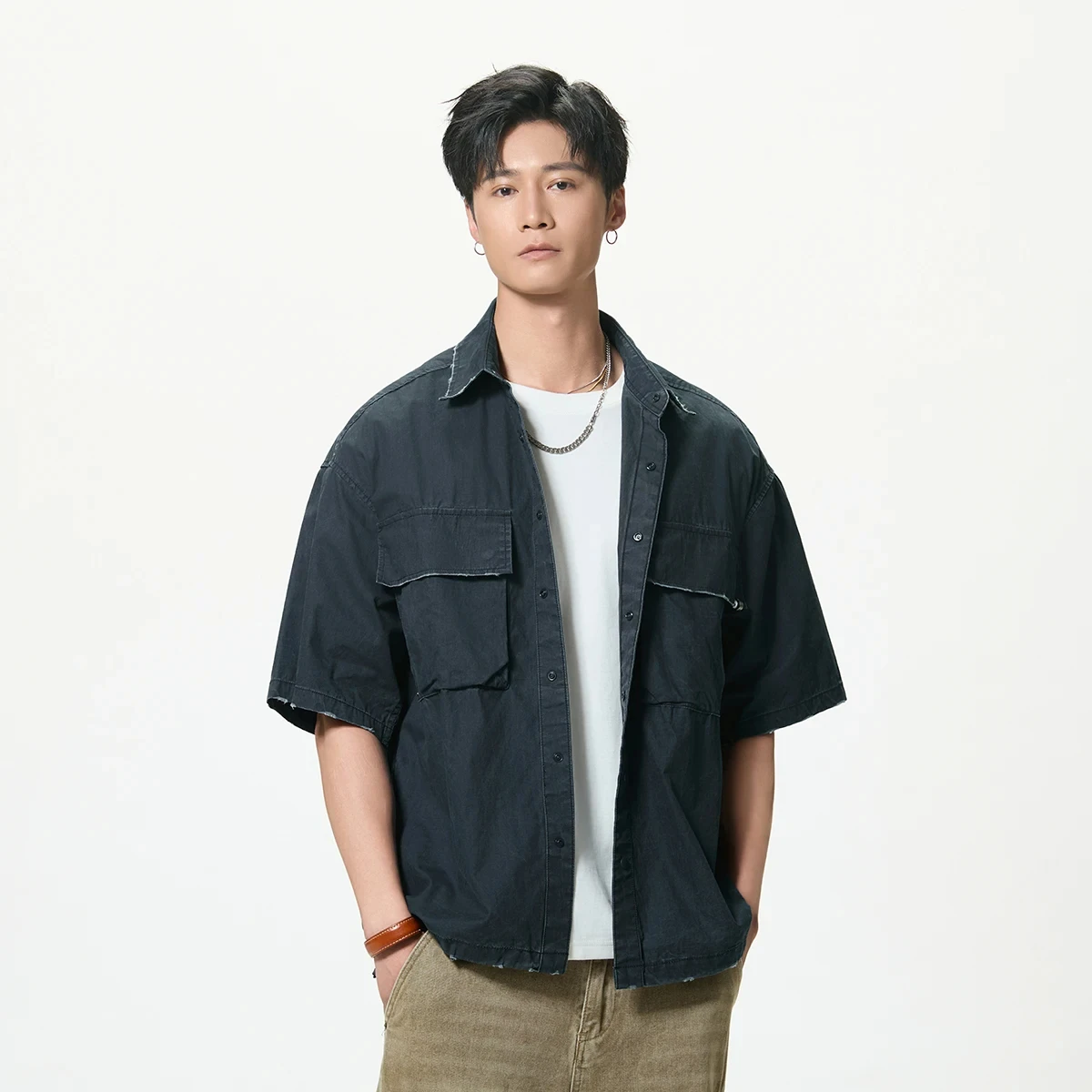 Men Edge Damage Pure Cotton Vintage Short Sleeve Loose Casual Techwear Cargo Shirts Streetwear Fashion Plus Size Shirt Blouse
Men Edge Damage Pure Cotton Vintage Short Sleeve Loose Casual Techwear Cargo Shirts Streetwear Fashion Plus Size Shirt Blouse