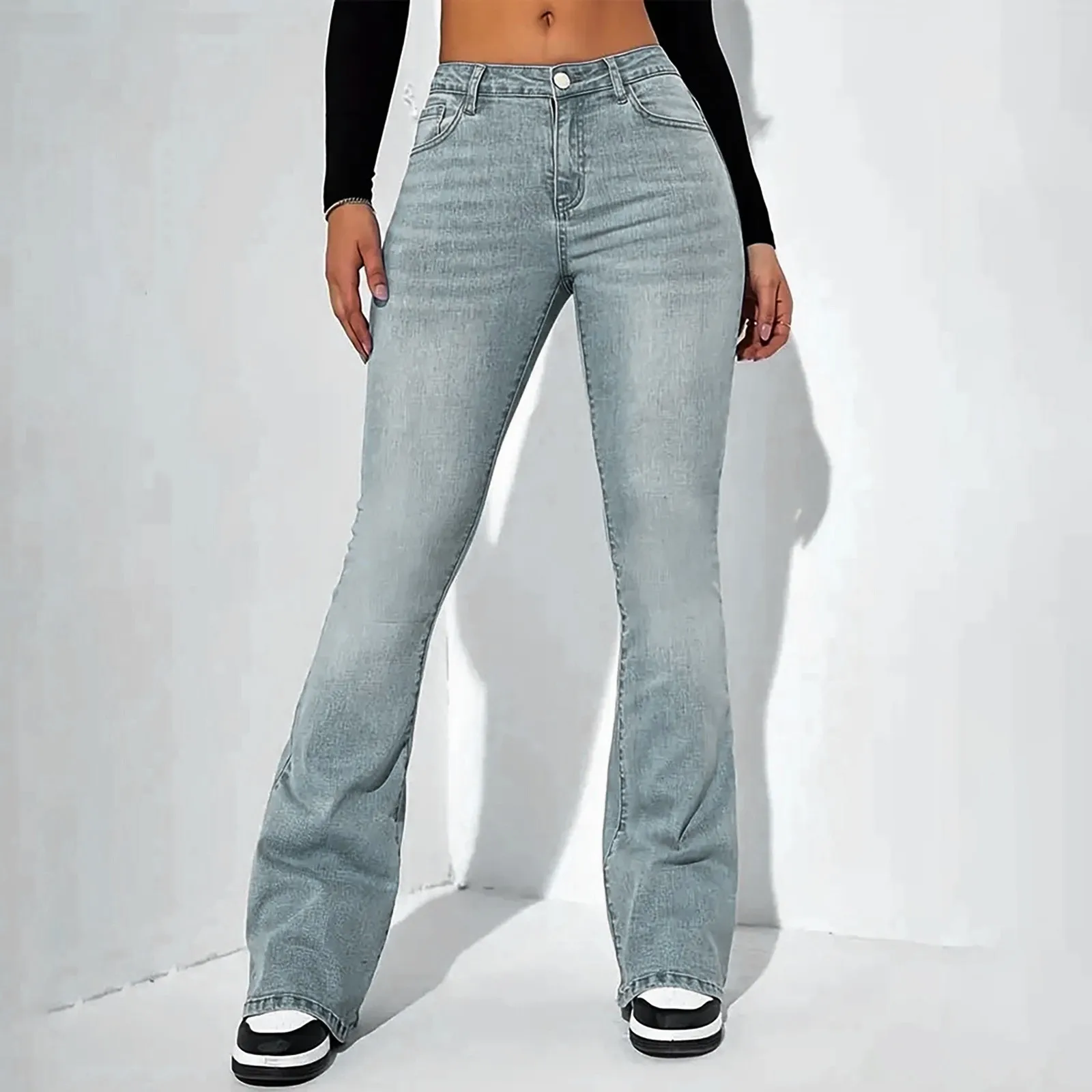American Vintage Jeans Women Fashion Skinny Bell Bottom High Waist Gray Denim Pants Lady Streetwear Casual Full Length Trousers
American Vintage Jeans Women Fashion Skinny Bell Bottom High Waist Gray Denim Pants Lady Streetwear Casual Full Length Trousers
