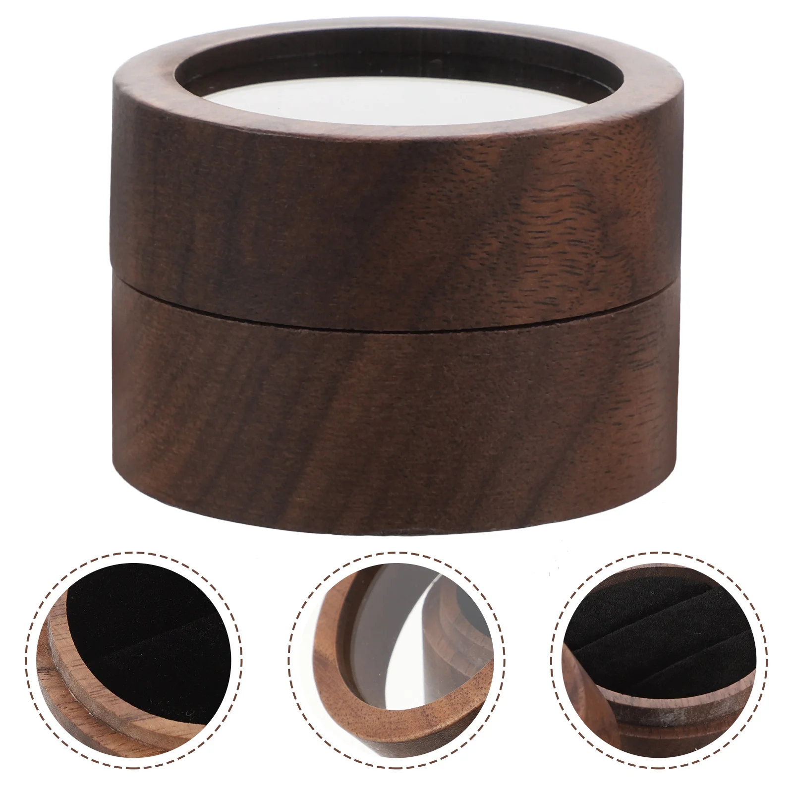 Wooden Round Ring Box Small Size Wedding Ring Storage Case Engagement Proposal Jewelry Gift Holder Jewelry Box
Wooden Round Ring Box Small Size Wedding Ring Storage Case Engagement Proposal Jewelry Gift Holder Jewelry Box