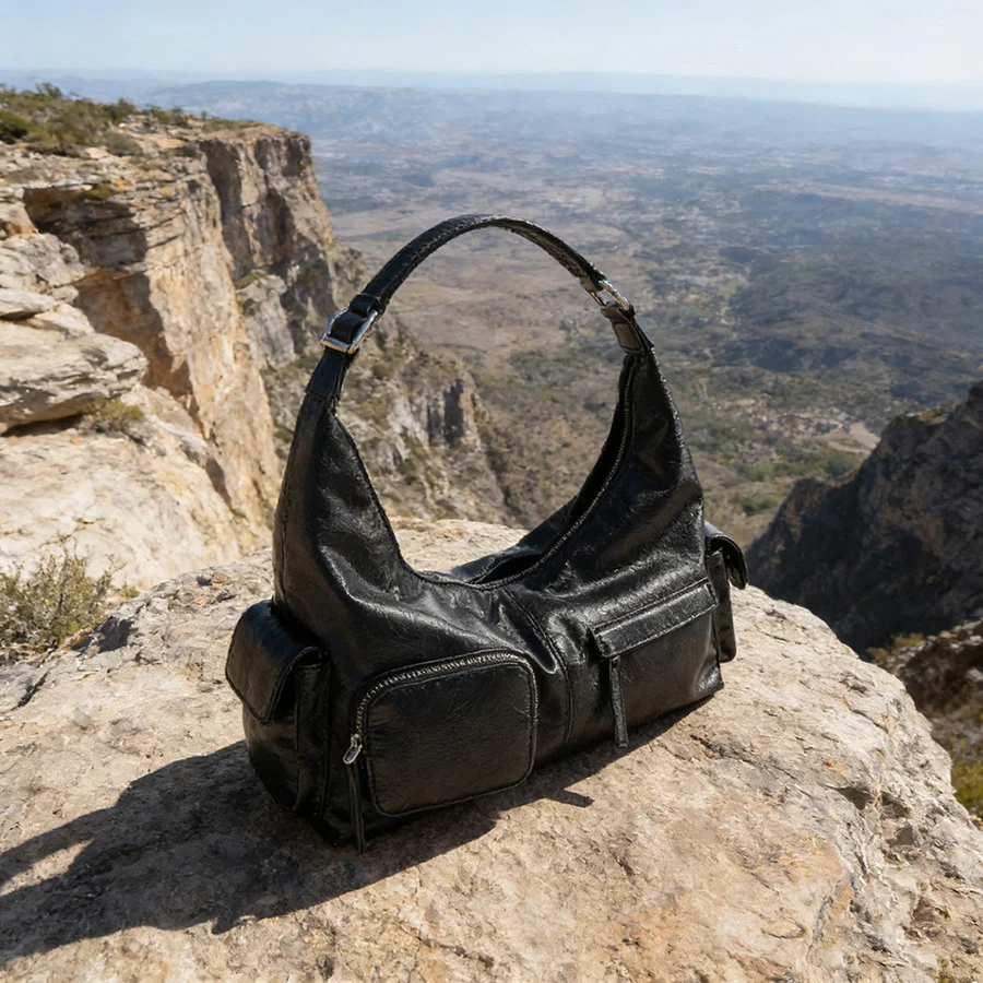 ЖЕНСКАЯ СУМКА-КАРМАНДА С ЭФФЕКТОМ, женская мотоциклетная сумка с несколькими карманами, новая роскошная дизайнерская сумка-хобо на плечо в стиле панк
ЖЕНСКАЯ СУМКА-КАРМАНДА С ЭФФЕКТОМ, женская мотоциклетная сумка с несколькими карманами, новая роскошная дизайнерская сумка-хобо на плечо в стиле панк