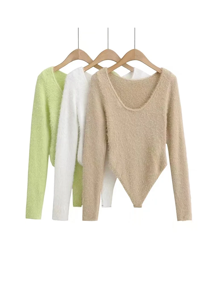 Women Autumn Winter Bodysuits Rave Outfit Long Sleeve V-neck Stretchable Slim Jumpsuits Soft Tops
Women Autumn Winter Bodysuits Rave Outfit Long Sleeve V-neck Stretchable Slim Jumpsuits Soft Tops