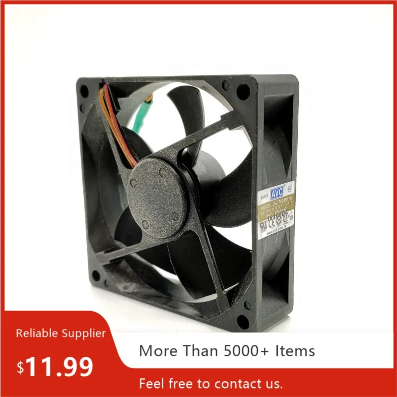 Original AVC DA07020T12U 12V 0.70A 70mm High Airflow PWM Cooling Fan, 4-Wire Temperature Control, Industrial & Server Cooling
Original AVC DA07020T12U 12V 0.70A 70mm High Airflow PWM Cooling Fan, 4-Wire Temperature Control, Industrial & Server Cooling
