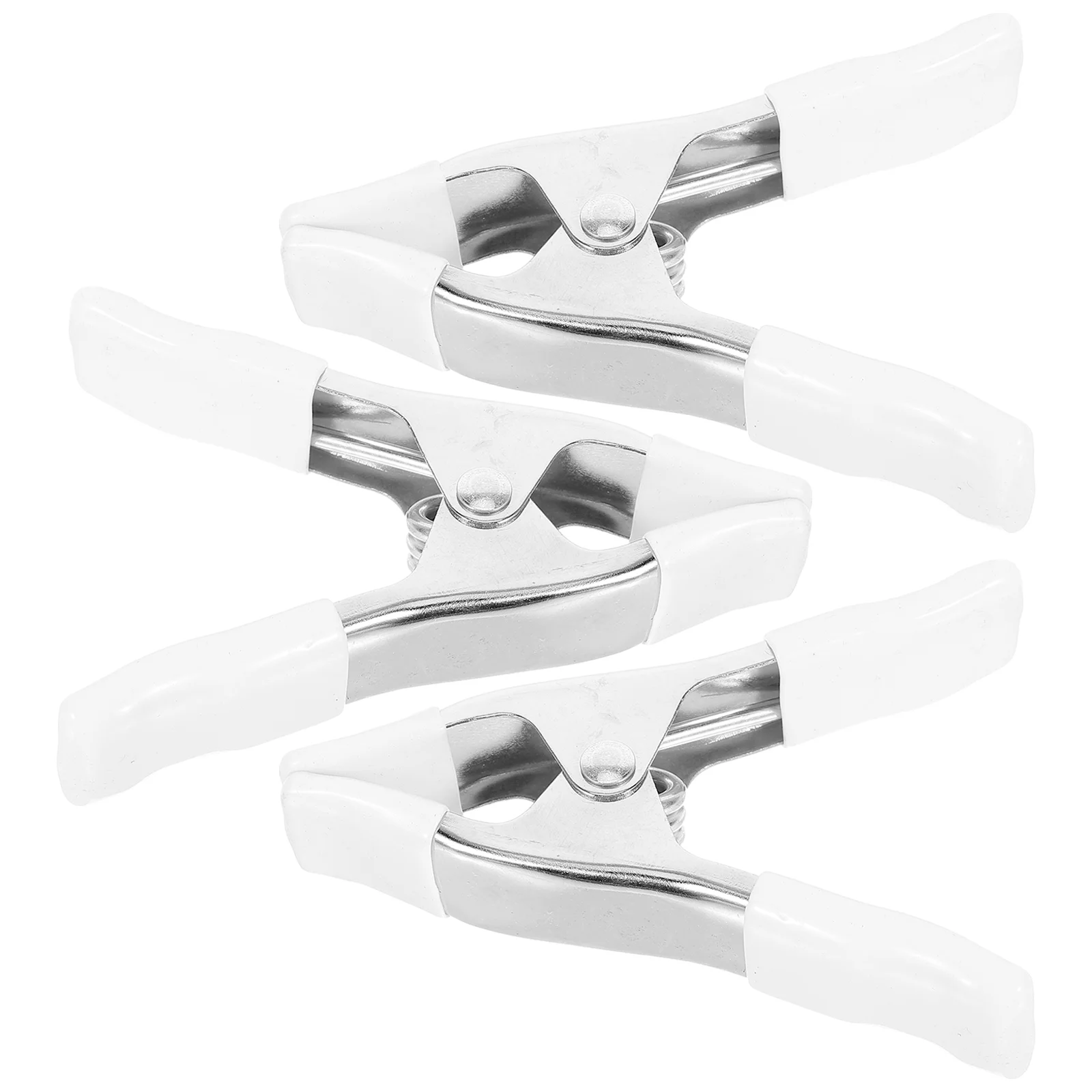 3Pcs 4Inch Heavy Duty Spring Clamps A Shaped Nickel Plated PVC Clips for Backdrop Stand Photography Home Decor White
3Pcs 4Inch Heavy Duty Spring Clamps A Shaped Nickel Plated PVC Clips for Backdrop Stand Photography Home Decor White
