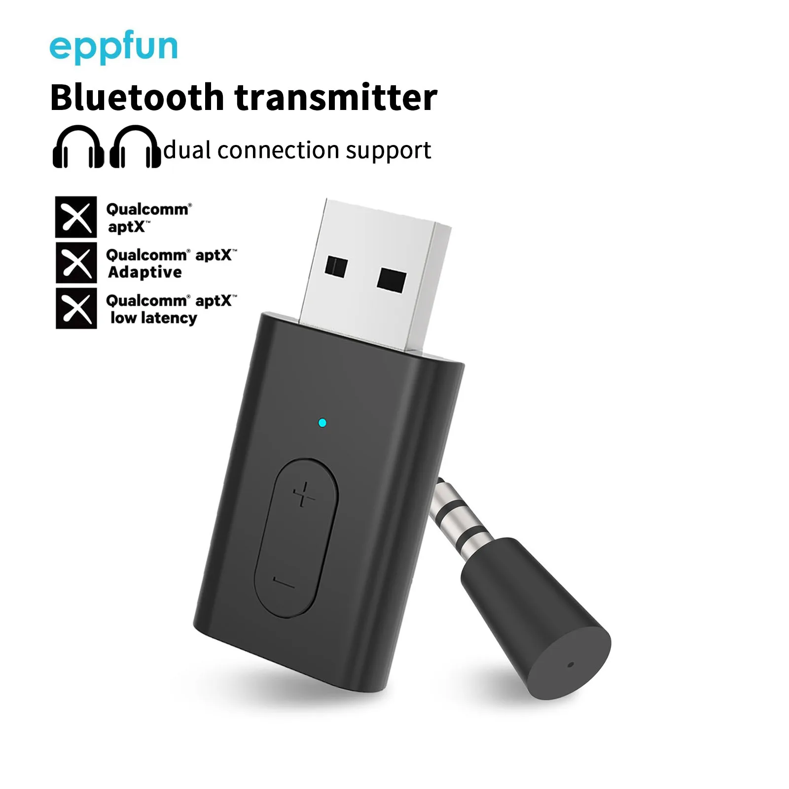 Bluetooth 5.3 Transmitter, APTX adaptive APTX Low Latency Dual Device Connection, to PS5, PS4, Switch, PC, TV,Bluetooth Headphon
Bluetooth 5.3 Transmitter, APTX adaptive APTX Low Latency Dual Device Connection, to PS5, PS4, Switch, PC, TV,Bluetooth Headphon