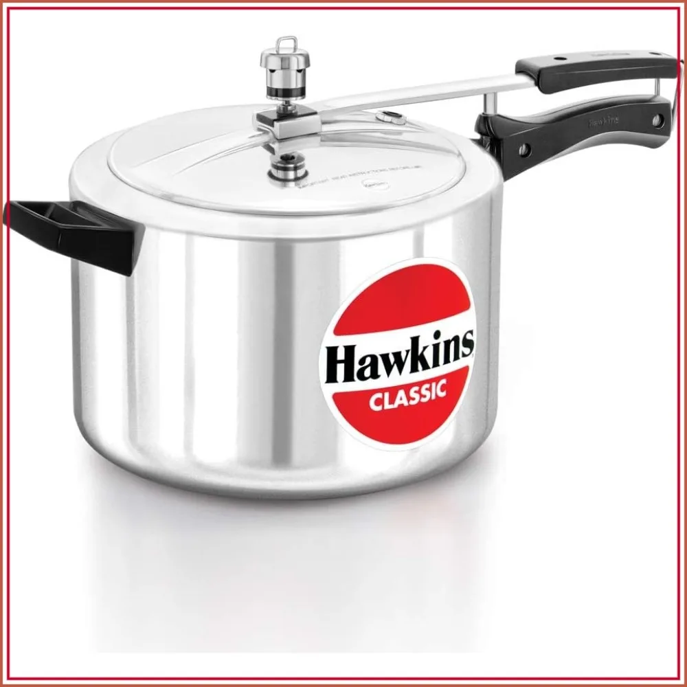 8L Aluminum Pressure Cooker, Wide Design, Fast Cooking, Silver
8L Aluminum Pressure Cooker, Wide Design, Fast Cooking, Silver