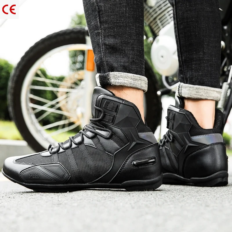 Professional Protective Motorcycle Riding Boots Unisex Four Season Anti-Fall Cross Country Racing Footwear Men Cycling Shoes
Professional Protective Motorcycle Riding Boots Unisex Four Season Anti-Fall Cross Country Racing Footwear Men Cycling Shoes