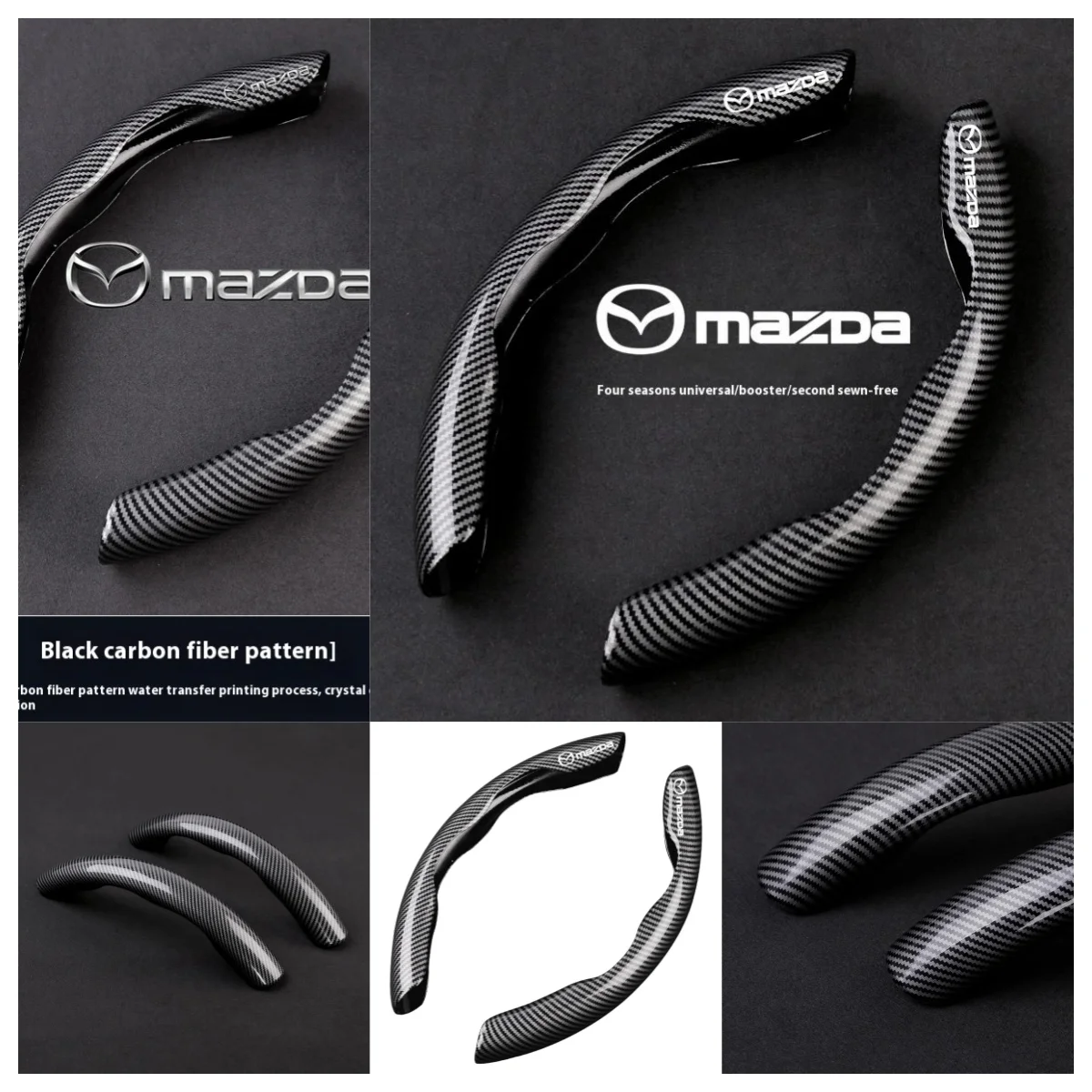 Carbon Fiber Steering Wheel Cover for Mazda 3 6 CX5 CX30 CX50 Axela Atenza CX9 CX8 Skyactiv Car Accessories
Carbon Fiber Steering Wheel Cover for Mazda 3 6 CX5 CX30 CX50 Axela Atenza CX9 CX8 Skyactiv Car Accessories