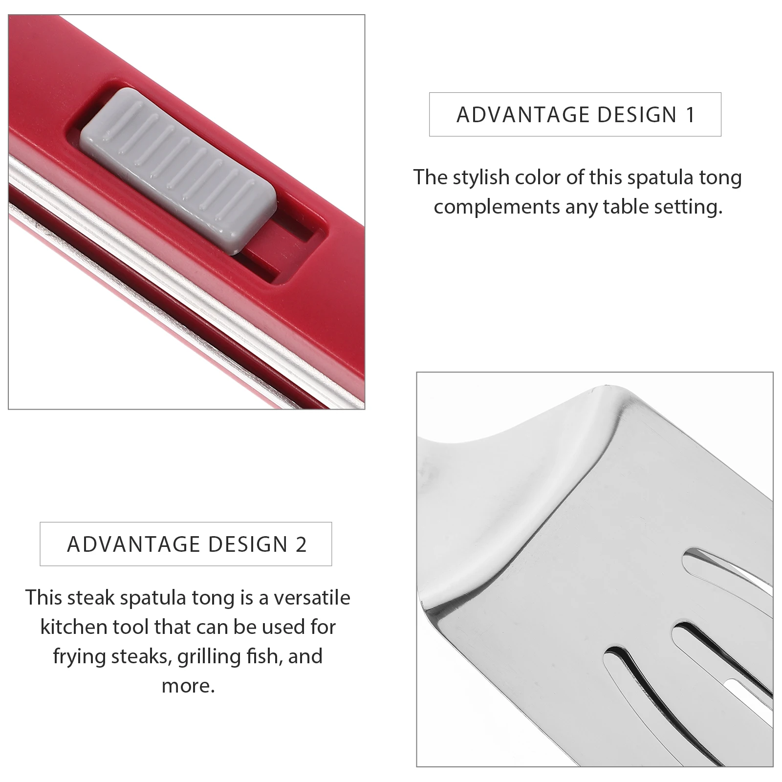 304 Stainless Steel Sliding Lock Steak Tongs Red Multi Function Kitchen BBQ Tool Cooking Utensil Fish Grill Shovel Home
304 Stainless Steel Sliding Lock Steak Tongs Red Multi Function Kitchen BBQ Tool Cooking Utensil Fish Grill Shovel Home