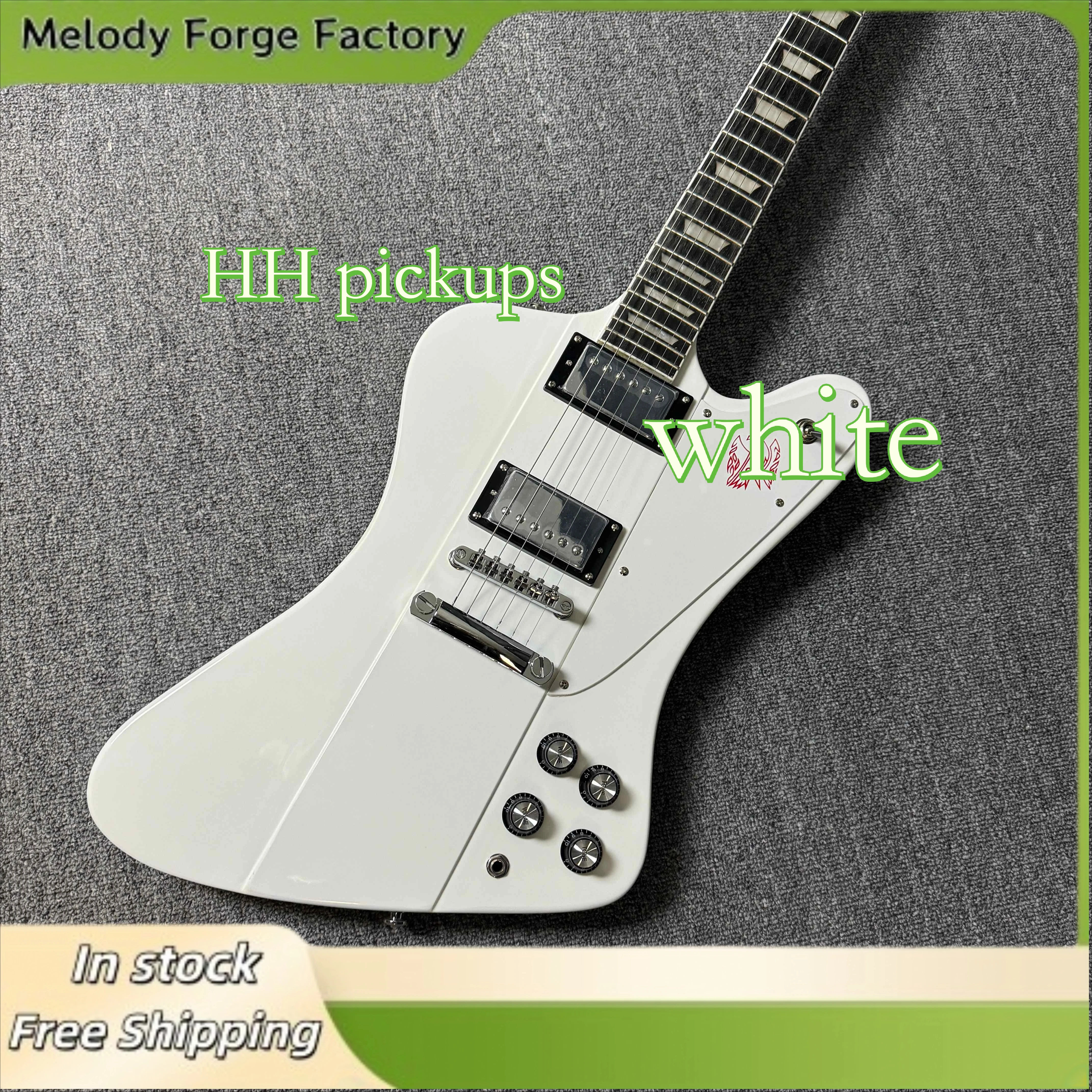 White Firebird Electric Guitar HH Pickups White Guard Board Rose Wood Fingerboard Square Product Description
White Firebird Electric Guitar HH Pickups White Guard Board Rose Wood Fingerboard Square Product Description