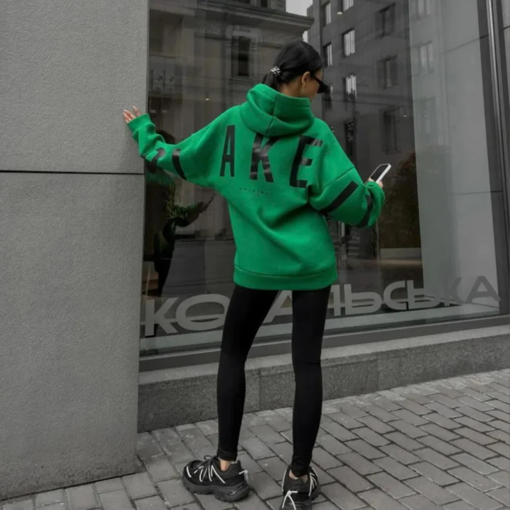 Letter Print Hoodies Women Fashion Long Sleeves Loose Hood Shirt High Street Winter Autumn Female Sweatshirts Casual Y2K Clothes
Letter Print Hoodies Women Fashion Long Sleeves Loose Hood Shirt High Street Winter Autumn Female Sweatshirts Casual Y2K Clothes