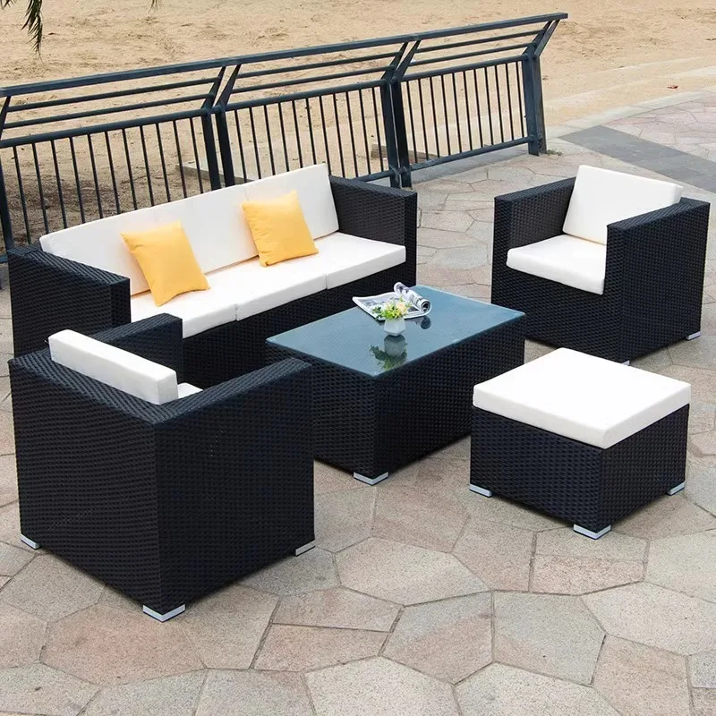 Outdoor Rattan Sofa Set, 3-Seater Waterproof Sun Resistant Wicker Patio Furniture for Garden Terrace Courtyard Leisure
Outdoor Rattan Sofa Set, 3-Seater Waterproof Sun Resistant Wicker Patio Furniture for Garden Terrace Courtyard Leisure