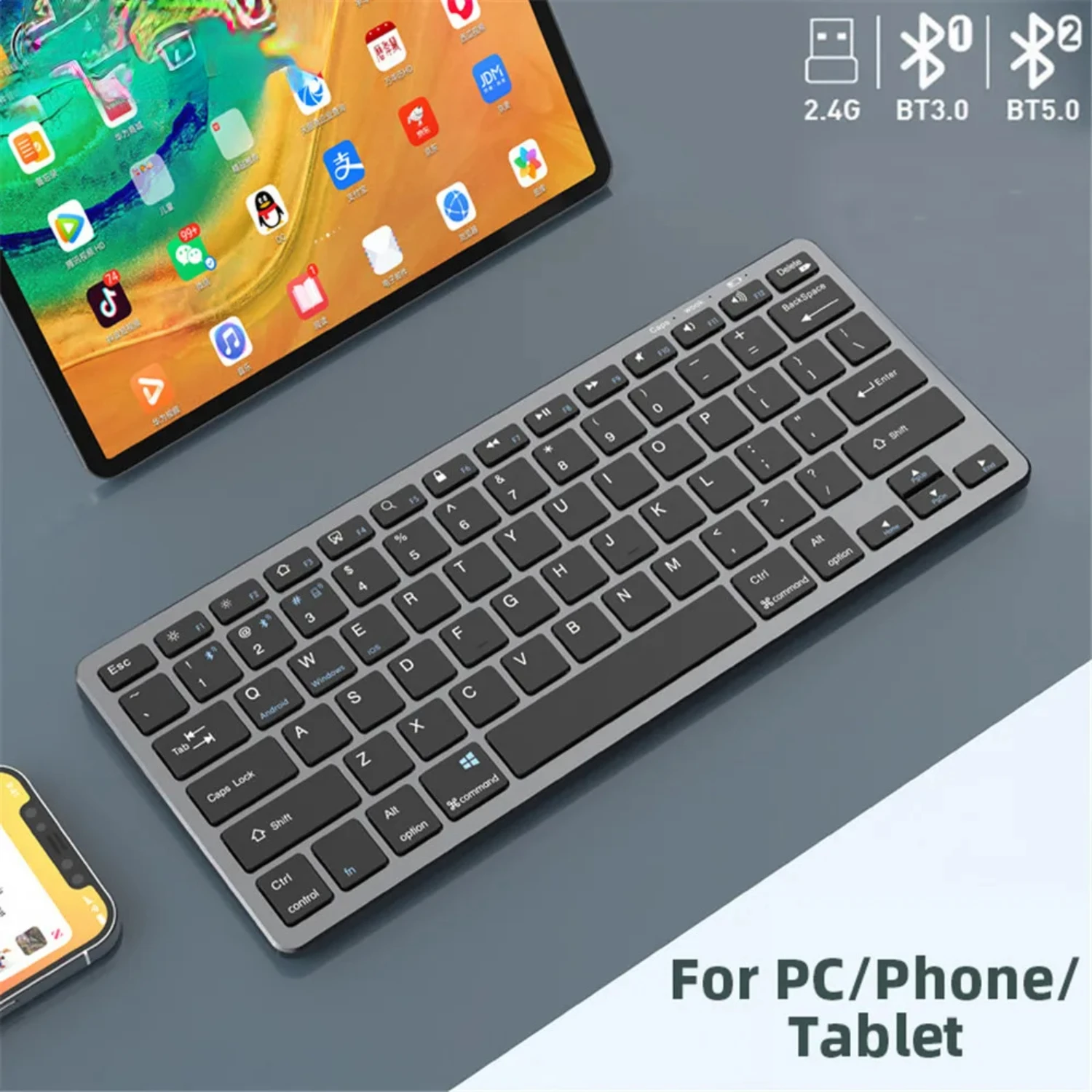Мини-беспроводной комплект клавиатуры и мыши, перезаряжаемый 2,4G Blue Tooth 78-клавишные комбинации, планшет, аксессуары для ПК «сделай сам», настольный компьютер для телефона
Мини-беспроводной комплект клавиатуры и мыши, перезаряжаемый 2,4G Blue Tooth 78-клавишные комбинации, планшет, аксессуары для ПК «сделай сам», настольный компьютер для телефона