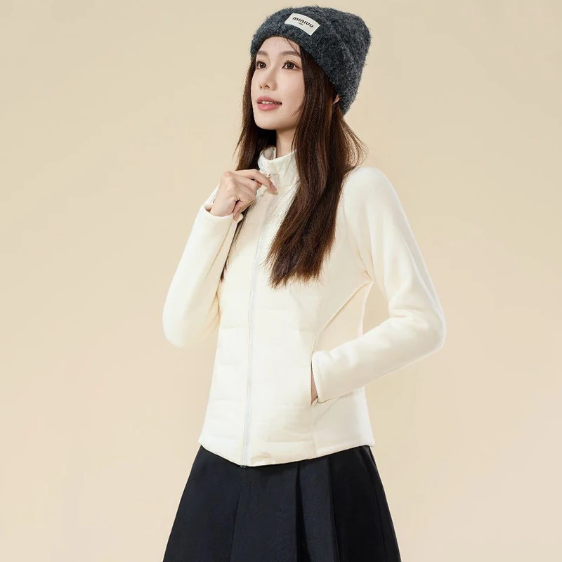 Stand Collar Slim Cotton Padded Jacket Woman All Match Patchwork Down Cotton Coat Woman Autumn Winter Long Sleeve Warm Outerwear
Stand Collar Slim Cotton Padded Jacket Woman All Match Patchwork Down Cotton Coat Woman Autumn Winter Long Sleeve Warm Outerwear