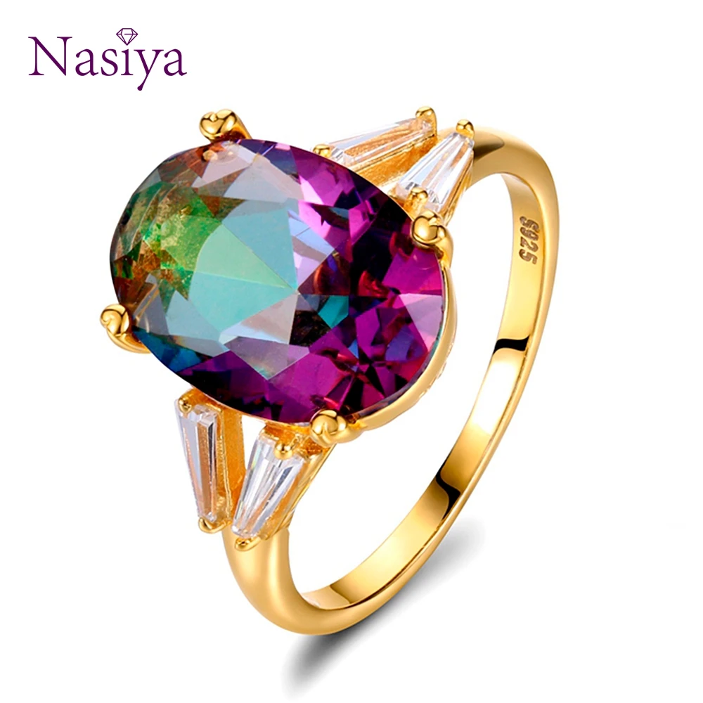 AAAA Zircon Ring Ladies Color Tourmaline Ring Oval Fashion Party Wedding Valentine Gift Women Finger Ring
AAAA Zircon Ring Ladies Color Tourmaline Ring Oval Fashion Party Wedding Valentine Gift Women Finger Ring