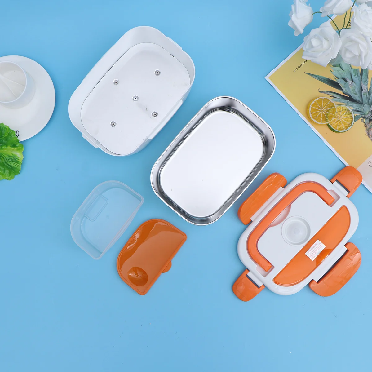 Multifunction Electric Heated Lunch Box Portable Food Warmer Heating Container for Home School Office with EU Plug (Orange, 220V
Multifunction Electric Heated Lunch Box Portable Food Warmer Heating Container for Home School Office with EU Plug (Orange, 220V