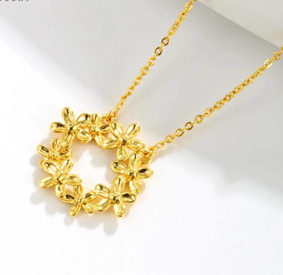 1PC Necklace for Women Flower Pendant Necklace Gold Color Pendant Woman's Collars Chains F1803
1PC Necklace for Women Flower Pendant Necklace Gold Color Pendant Woman's Collars Chains F1803