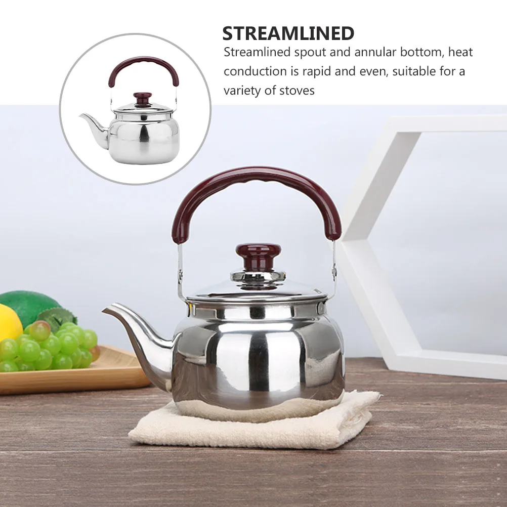 Stainless Steel Kettle Tea Stovetop Silver Portable Boiling Family Use Practical Design Non Slipping Handle Fast Water
Stainless Steel Kettle Tea Stovetop Silver Portable Boiling Family Use Practical Design Non Slipping Handle Fast Water