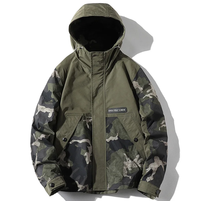 Hooded Jacket Men Camouflage Patchwork Outerwear Coat Cargo Outdoor Male Parka Clothing Spring Autumn 2025 With Pocket Y1
Hooded Jacket Men Camouflage Patchwork Outerwear Coat Cargo Outdoor Male Parka Clothing Spring Autumn 2025 With Pocket Y1