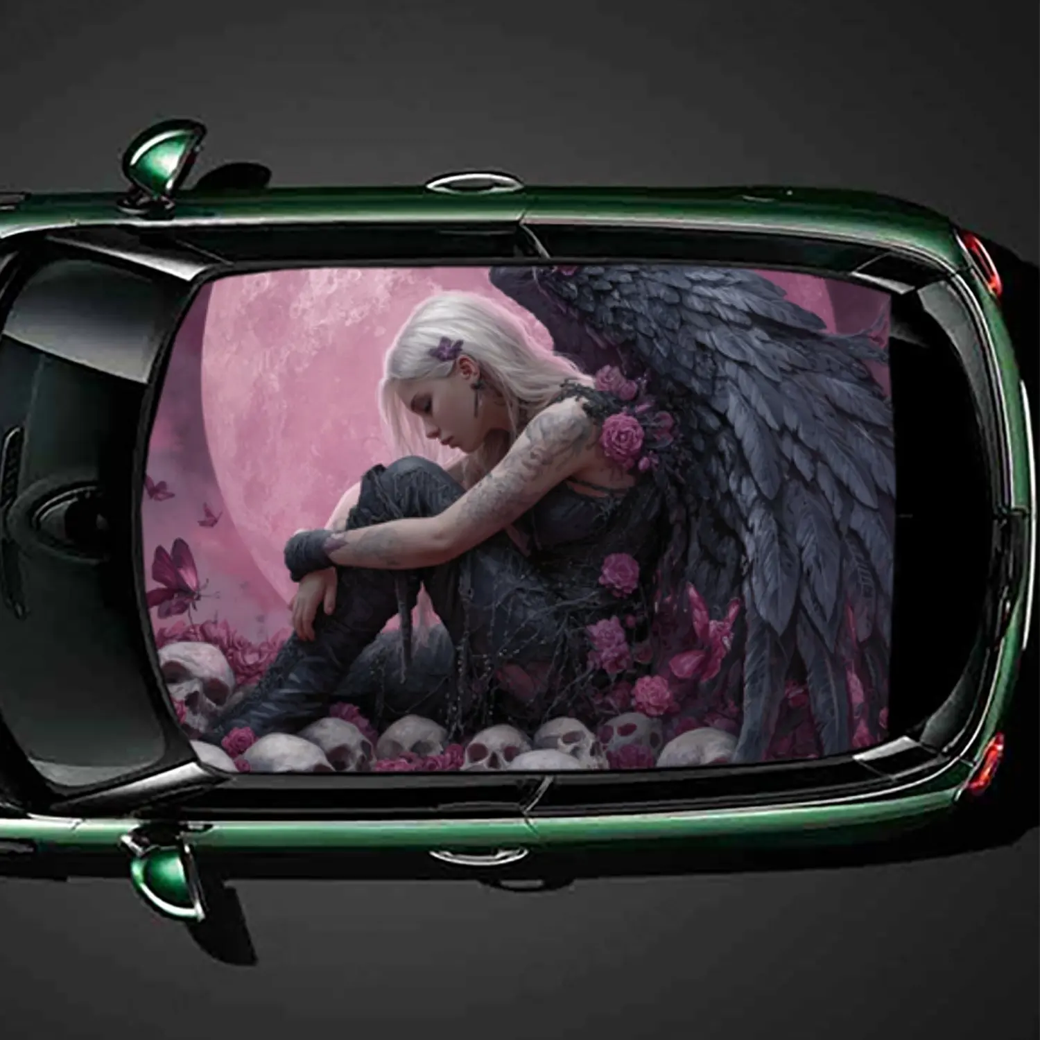 Dark Feather and Buried Dream Car Roof Sticker, PVC Self-Adhesive Waterproof Car vinyl Decal, Car Decoration Protection Stickers
Dark Feather and Buried Dream Car Roof Sticker, PVC Self-Adhesive Waterproof Car vinyl Decal, Car Decoration Protection Stickers