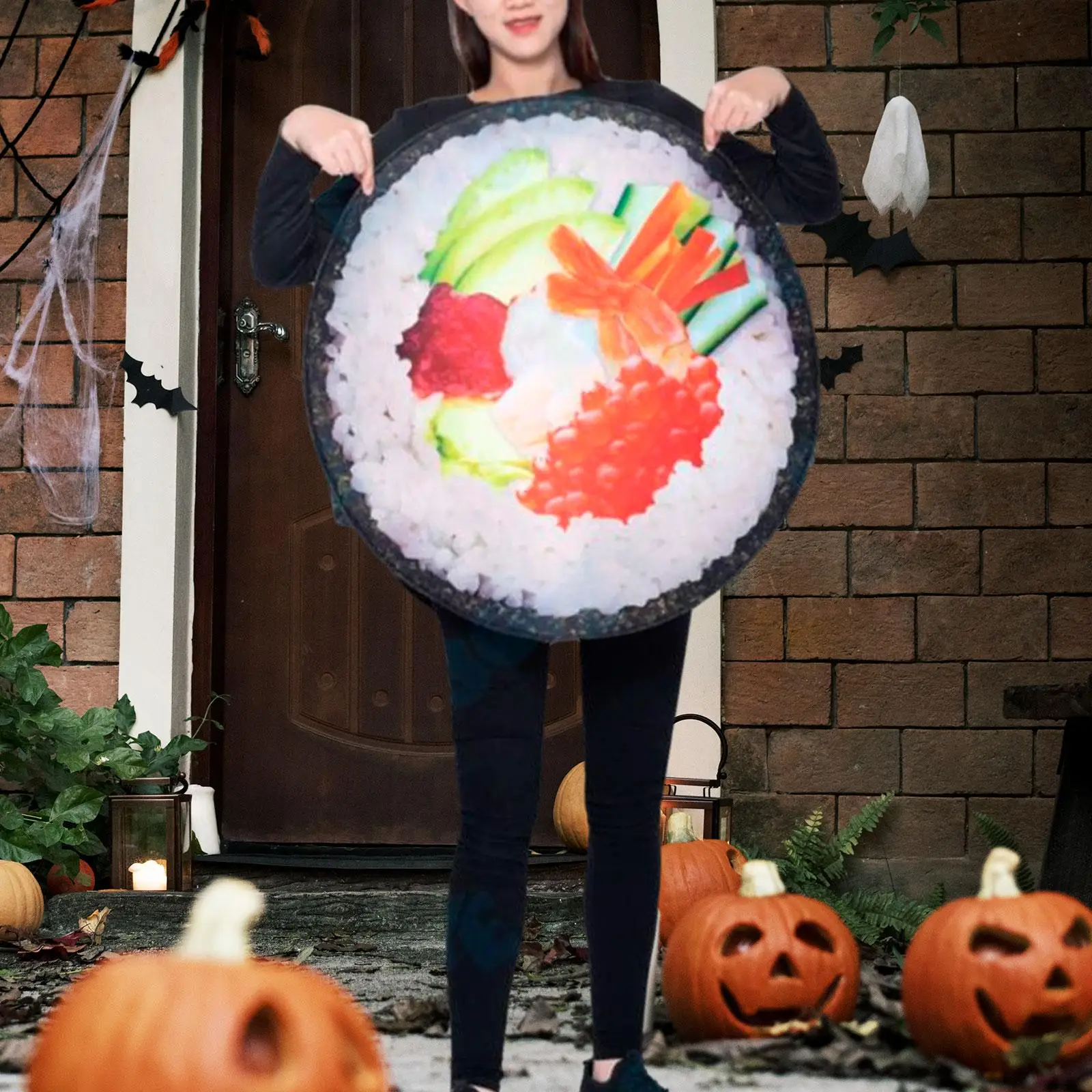 Sushi Roll Halloween Costume Cute for Carnivals Photo Prop Stage Performance 
Sushi Roll Halloween Costume Cute for Carnivals Photo Prop Stage Performance