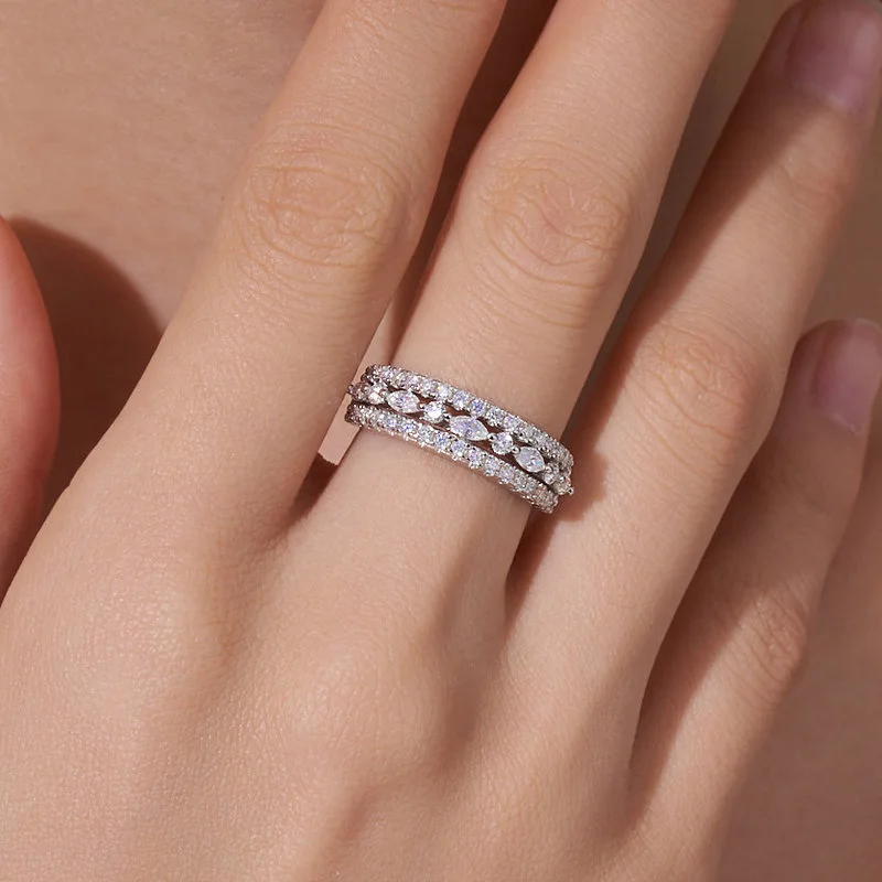 CEICI Marquis Cut Full Moissanite Wedding Rings S925 Silver 18K Gold Plated for Women Engagement Party Jewelry Gift
CEICI Marquis Cut Full Moissanite Wedding Rings S925 Silver 18K Gold Plated for Women Engagement Party Jewelry Gift
